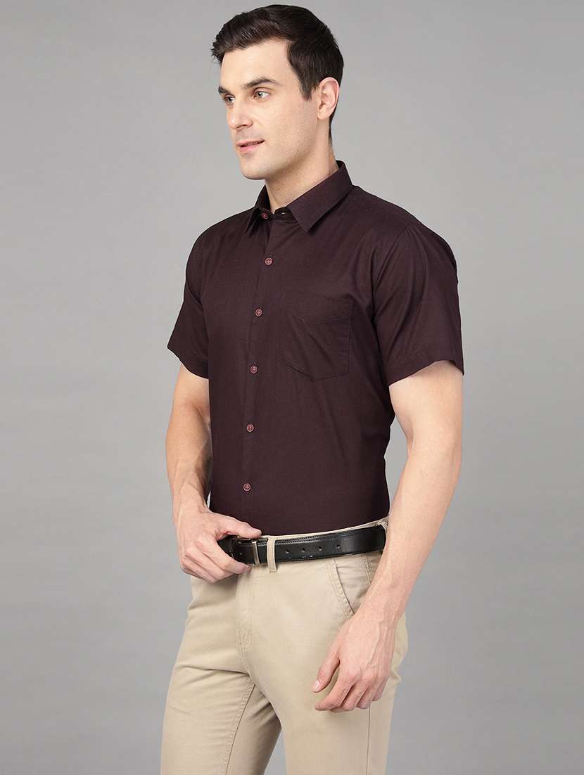 men collared short sleeve regular fit shirt - 22039631 -  Standard Image - 2