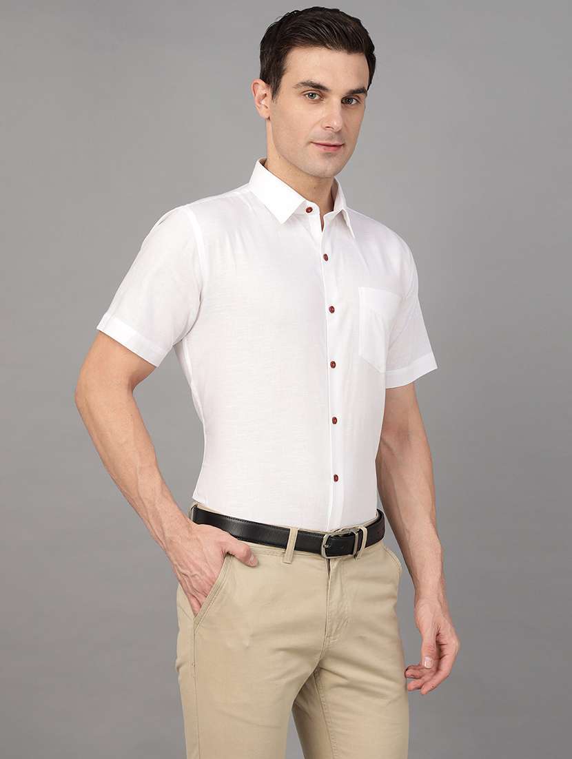 men solid collared long sleeve shirt - 22039635 -  Standard Image - 2