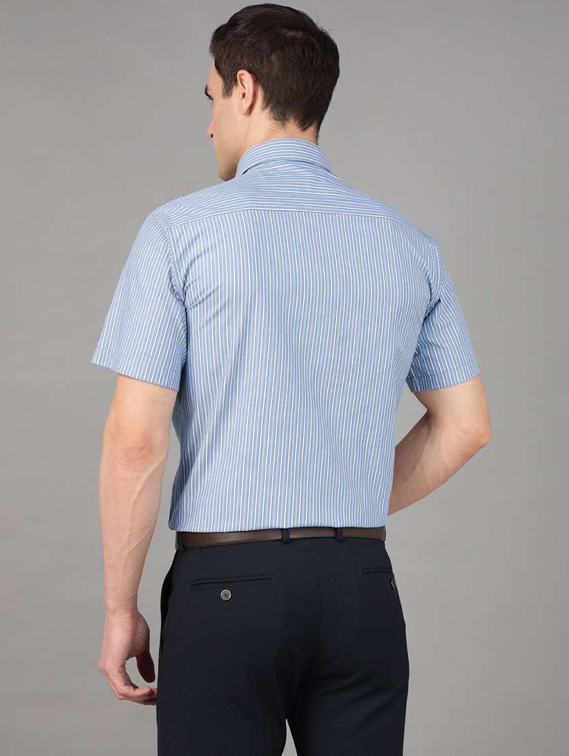 men striped collared long sleeve shirt - 22039639 -  Standard Image - 2