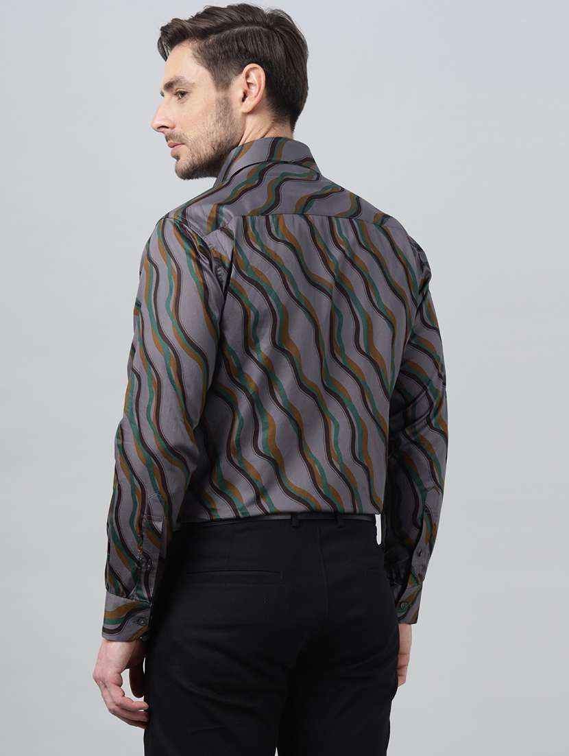 men collared long sleeve regular fit shirt - 22039651 -  Standard Image - 2