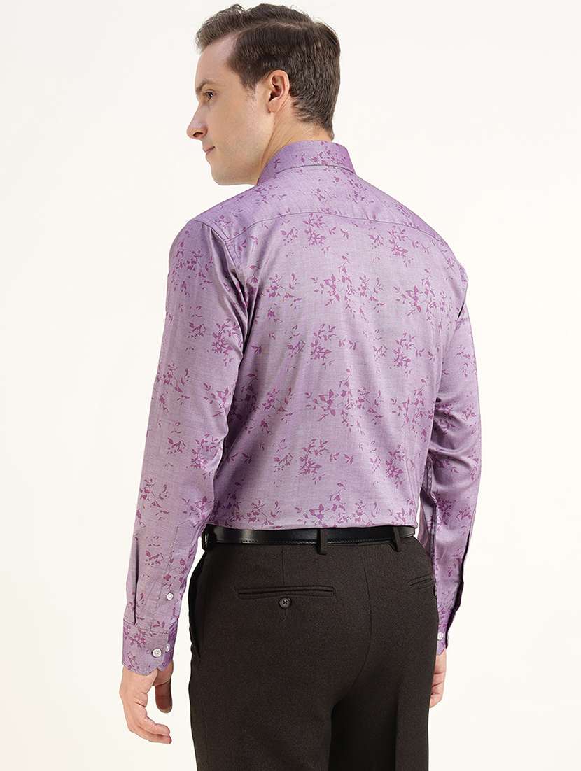 men printed collared long sleeve shirt - 22039663 -  Standard Image - 2