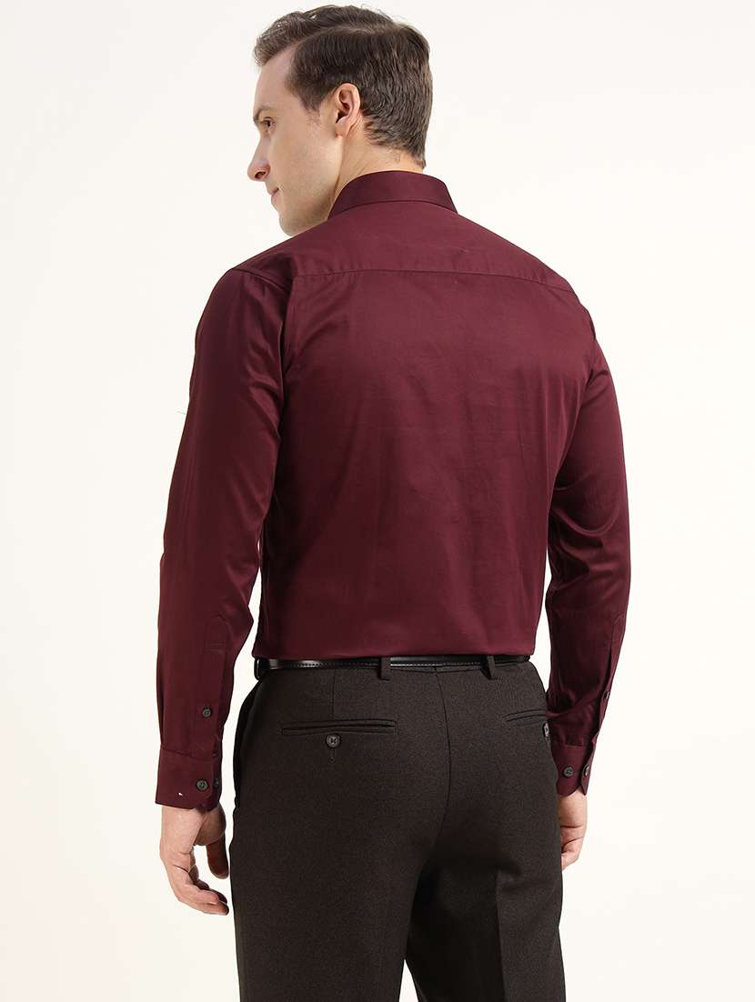 men solid collared long sleeve shirt - 22039670 -  Standard Image - 2