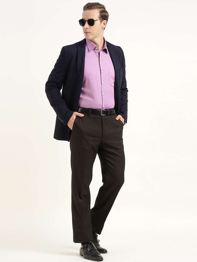 men solid collared long sleeve shirt - 22039672 -  Standard Image - 2