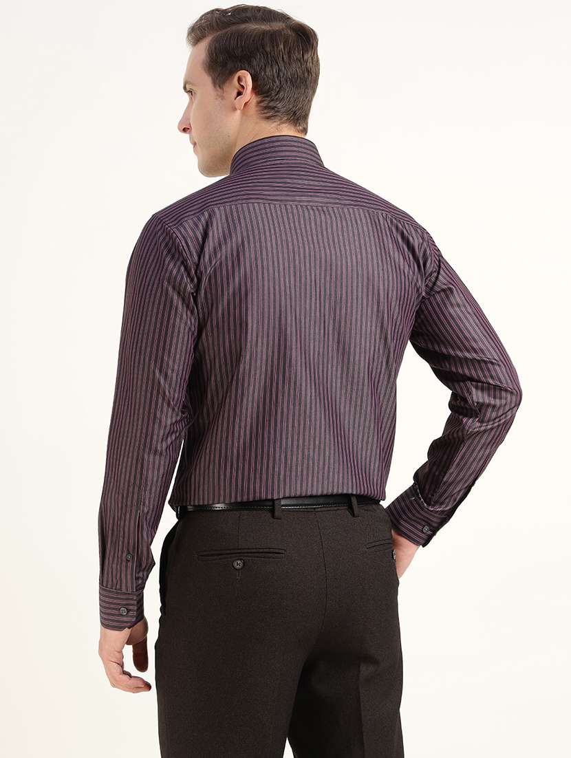 men collared long sleeve regular fit shirt - 22039674 - Standard Image - 2