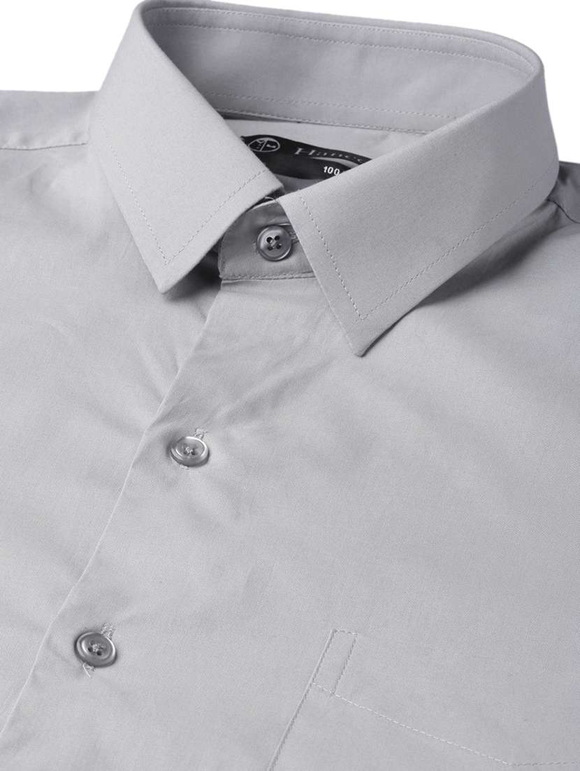 men solid collared long sleeve shirt - 22039691 -  Standard Image - 2