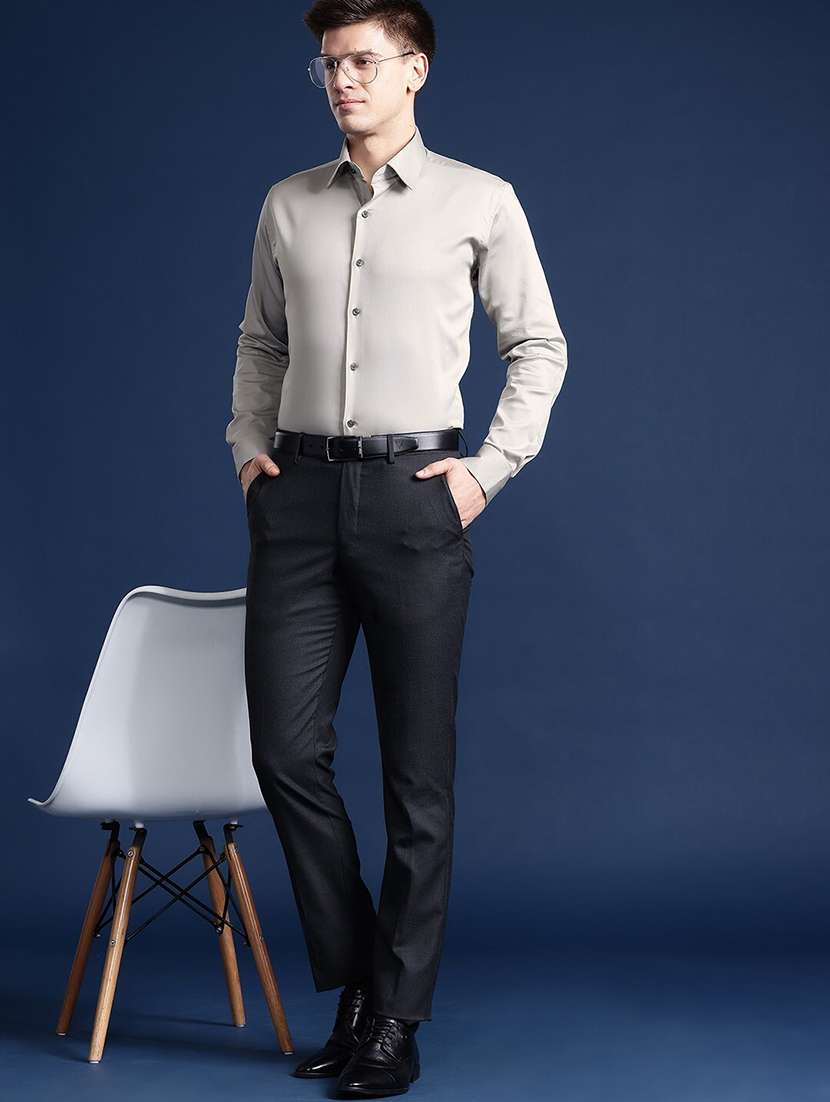 men collared long sleeve regular fit shirt - 22039704 -  Standard Image - 2