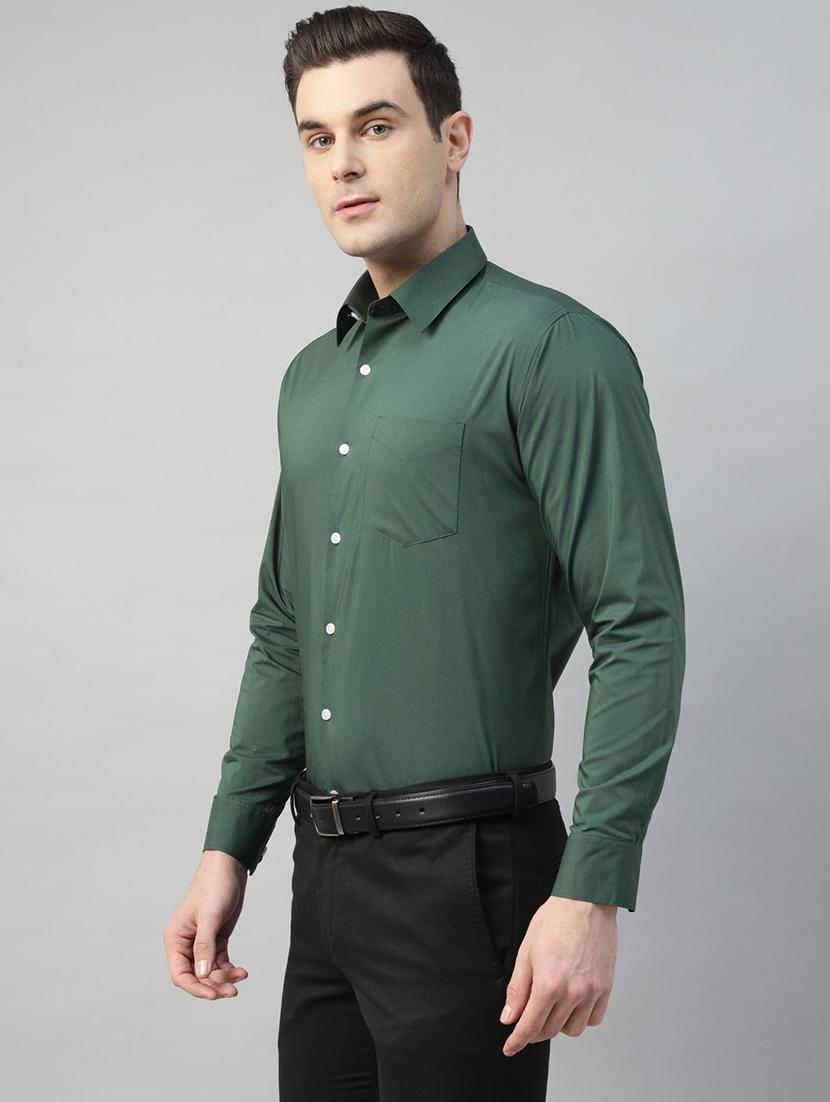 men solid collared long sleeve shirt - 22039716 - Standard Image - 2