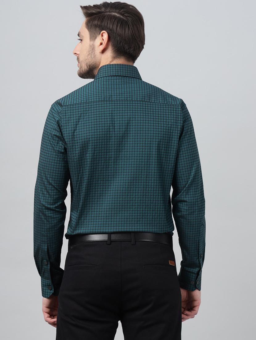 men checkered collared long sleeve shirt - 22039718 - Standard Image - 2
