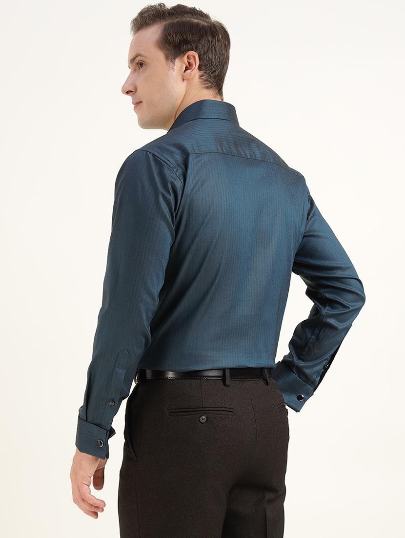 men solid collared long sleeve shirt - 22039719 - Standard Image - 2