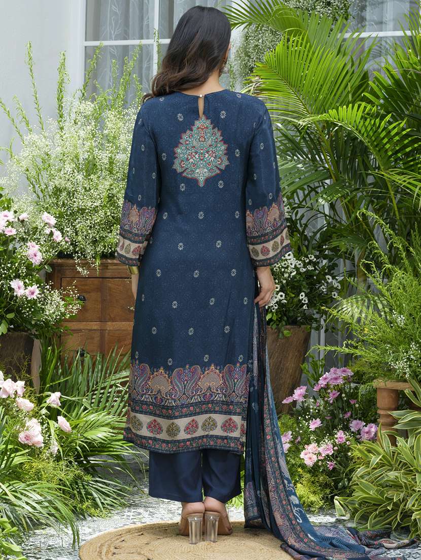 women printed kurta and pant with dupatta set - 22039758 -  Standard Image - 2