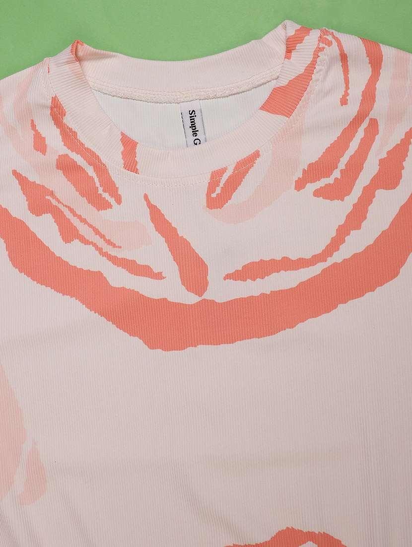 girls printed long sleeve tee - 22040270 -  Standard Image - 2