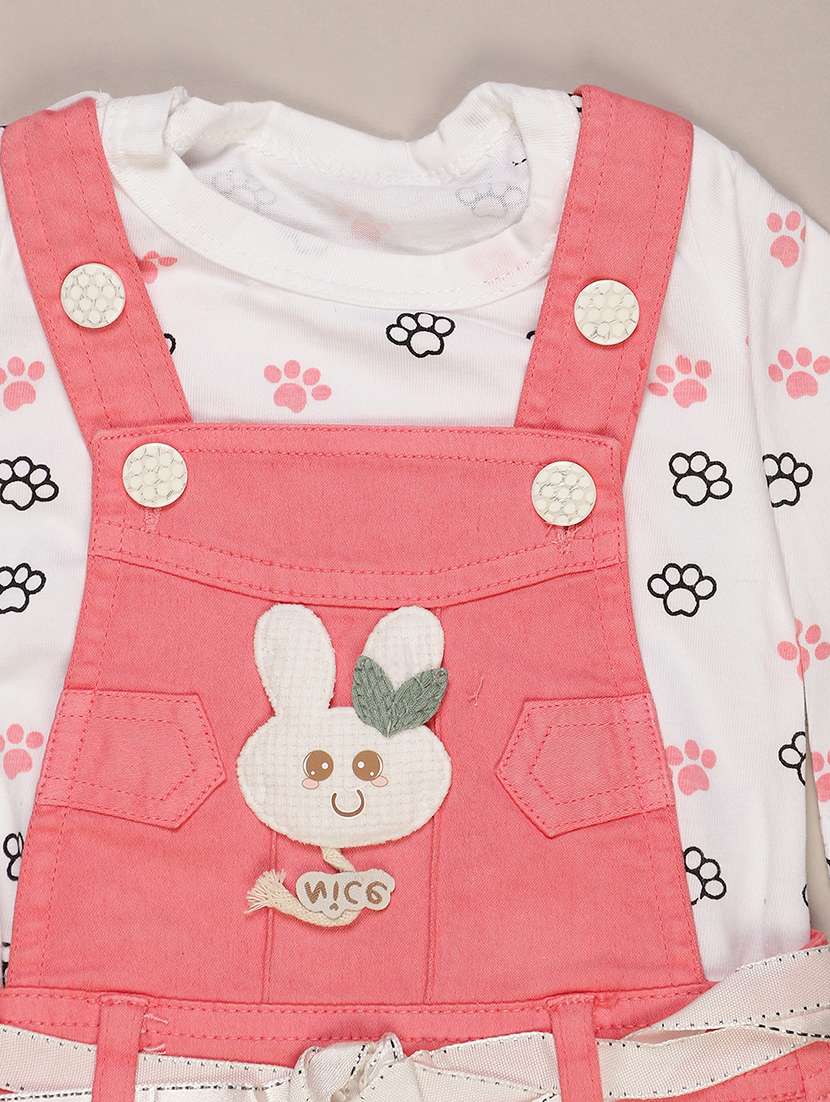 girls printed round neck full length set - 22040320 -  Standard Image - 2