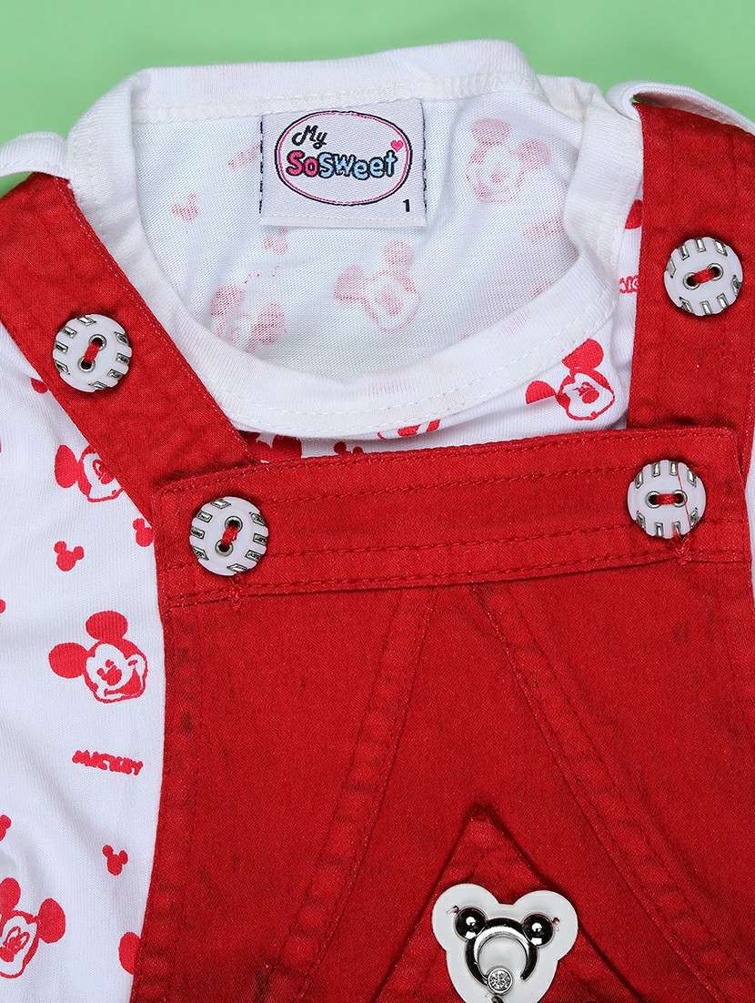 girls printed round neck full length set - 22040324 -  Standard Image - 2