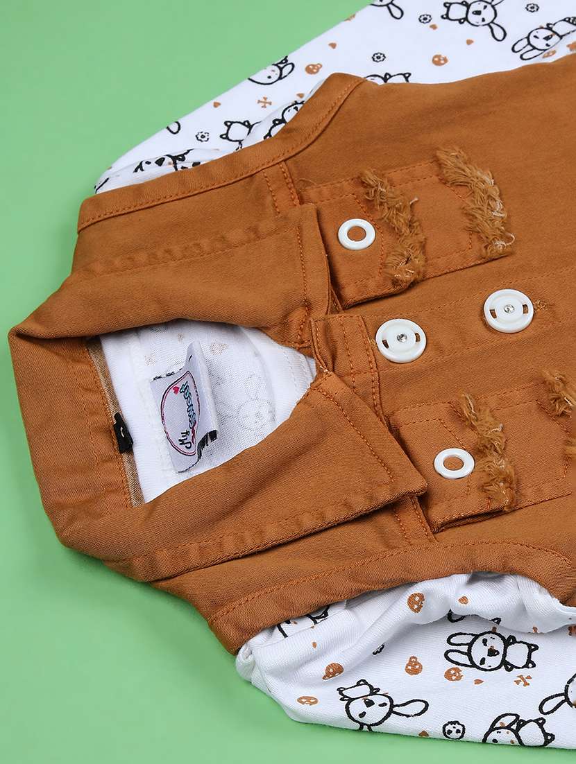 girls printed round neck full length set - 22040326 -  Standard Image - 2