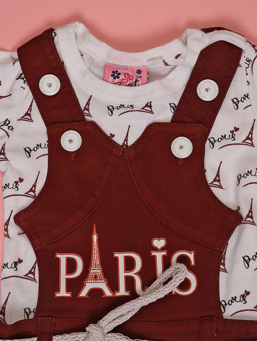 girls printed round neck full length set - 22040329 -  Standard Image - 2