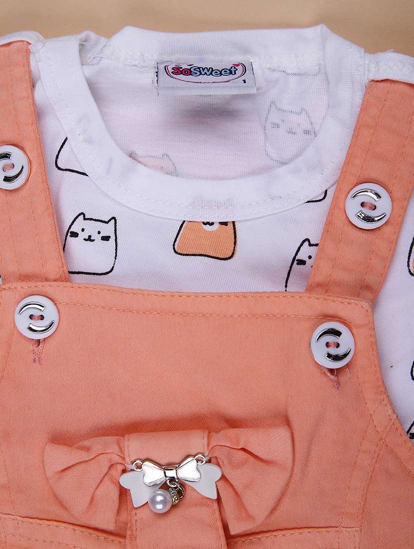 girls printed top and trouser co-ord set - 22040330 -  Standard Image - 2