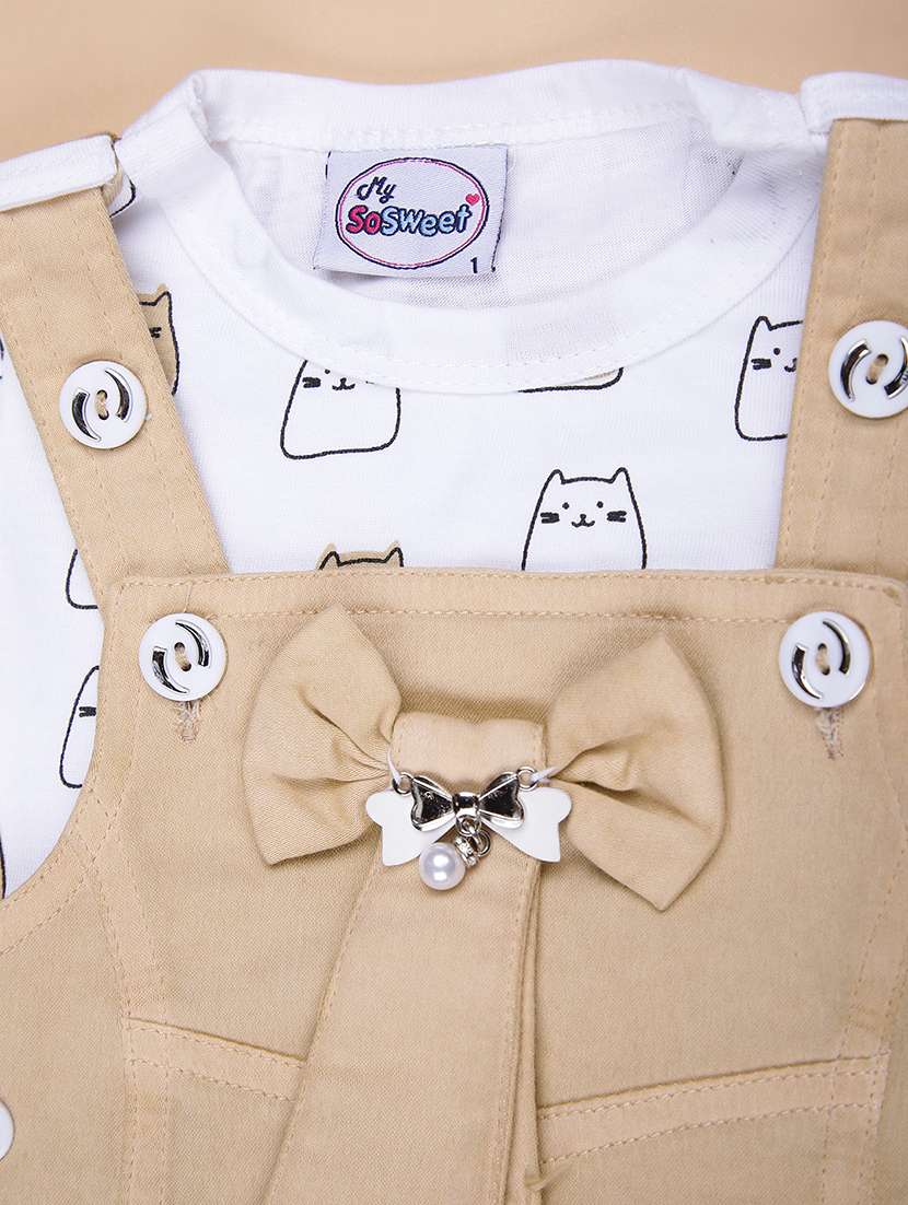 girls printed round neck full length set - 22040331 -  Standard Image - 2