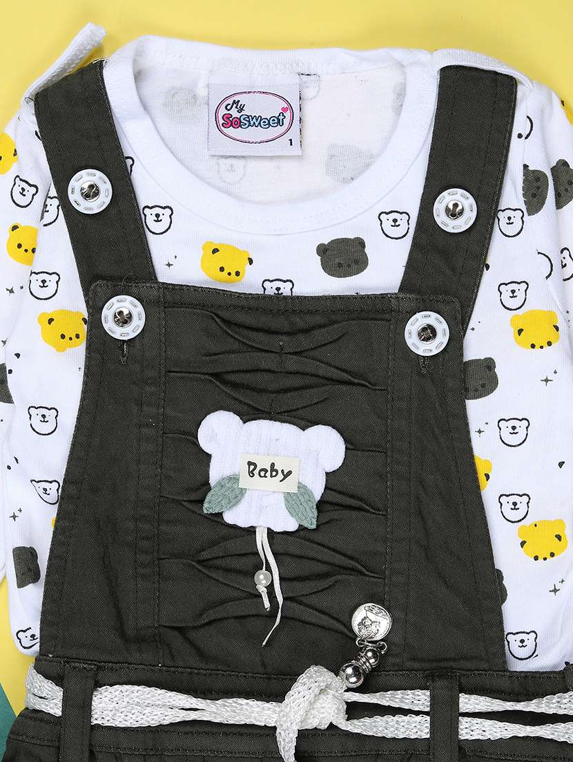 girls printed round neck full length set - 22040332 -  Standard Image - 2