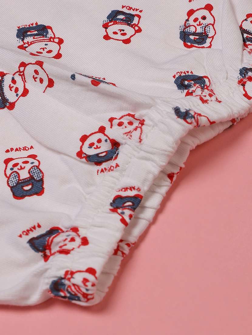 girls printed round neck full length set - 22040335 -  Standard Image - 2