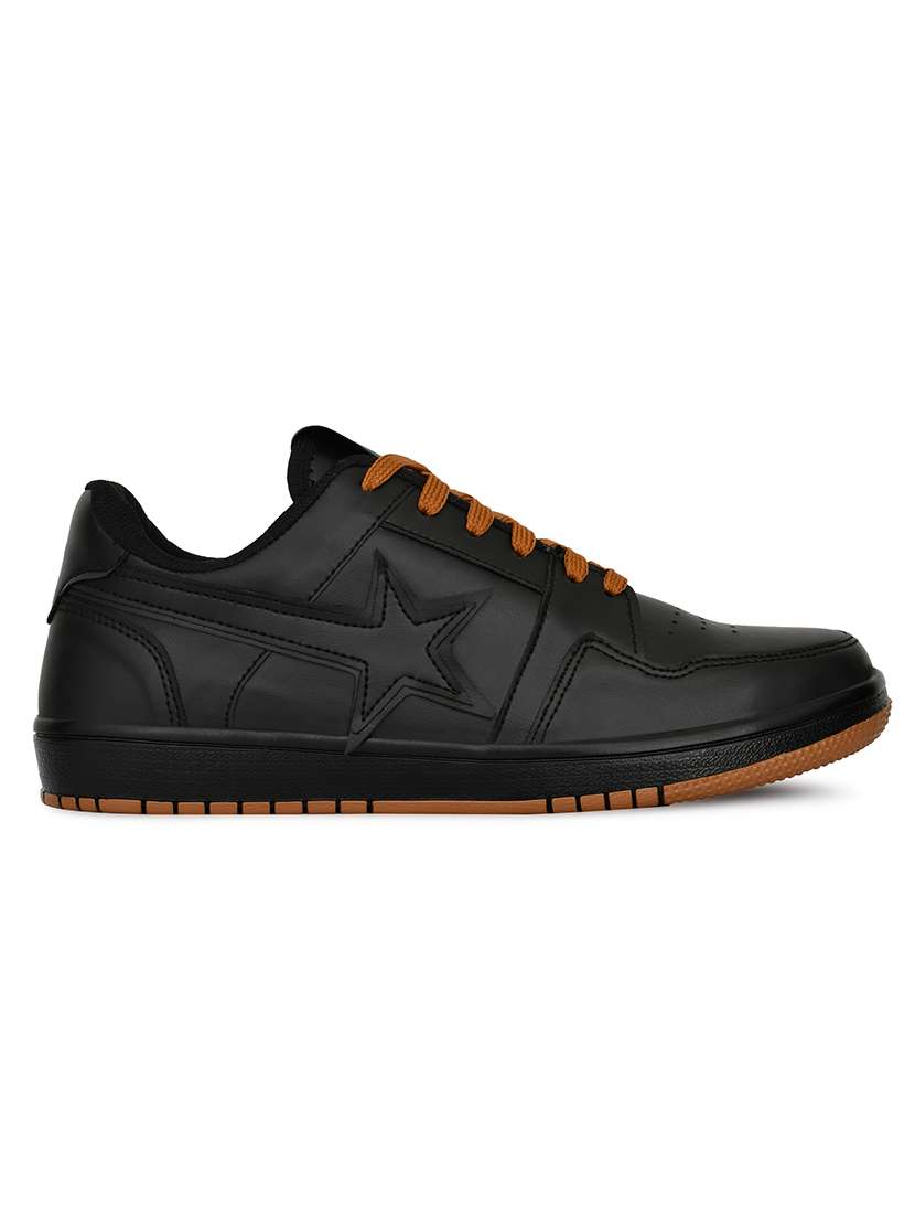 men black lace up sneaker - 22040924 -  Standard Image - 2