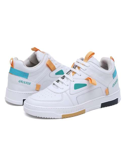 men white lace up sneaker - 22040926 -  Standard Image - 0