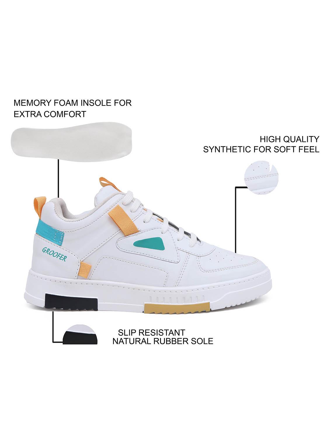 men white lace up sneaker - 22040926 - Standard Image - 2