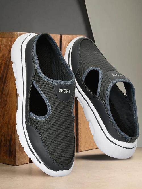 men grey slip on sport shoe - 22040938 -  Standard Image - 0