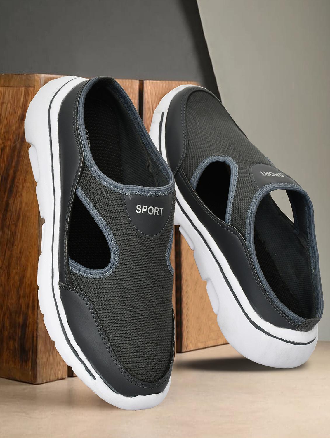 men grey slip on sport shoe - 22040938 -  Zoom Image - 0