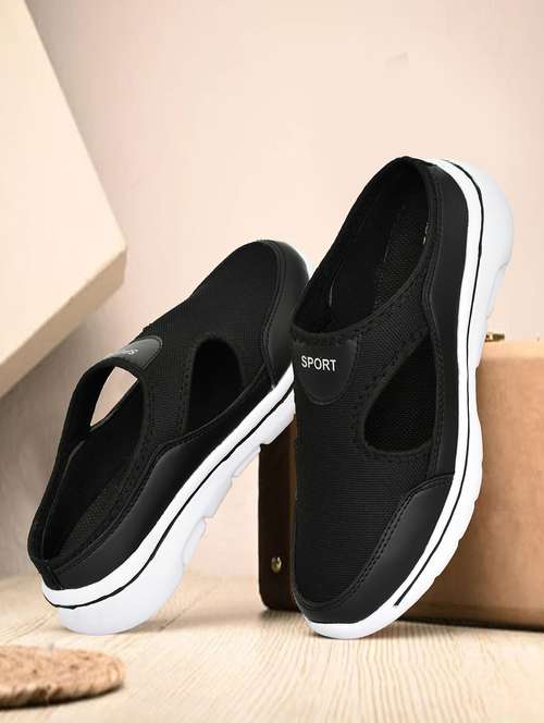 men black slip on sport shoe - 22040939 - Standard Image - 0