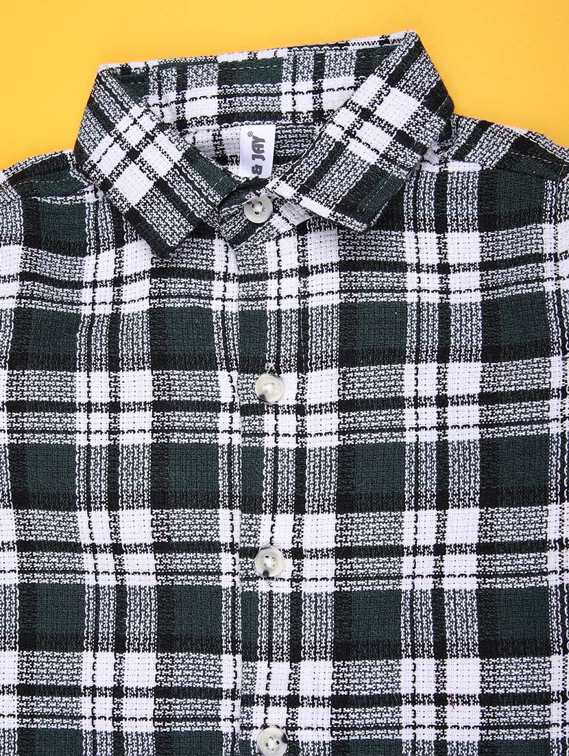boys checkered long sleeve casual shirt - 22040960 -  Standard Image - 2
