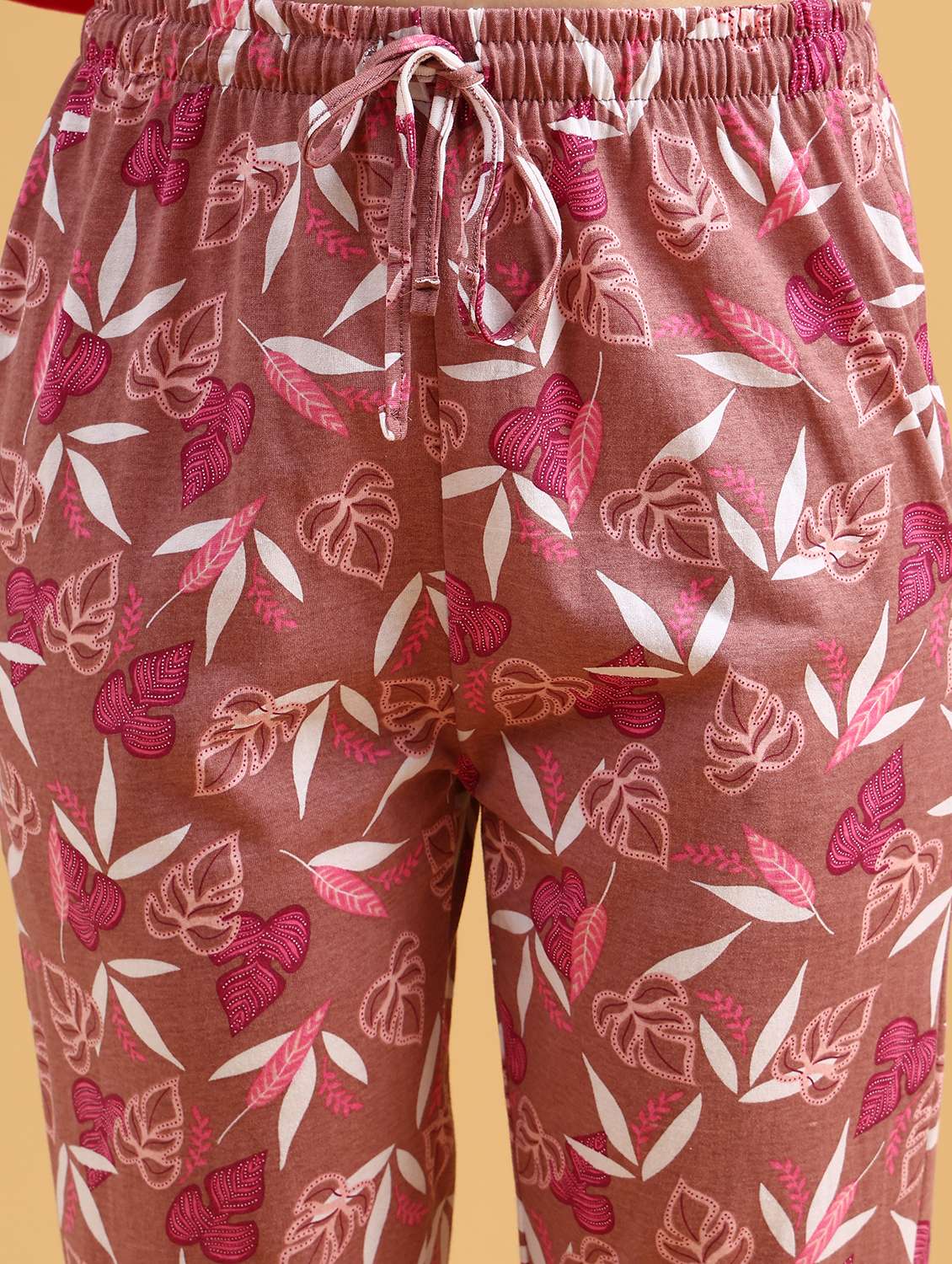 women printed mid rise lounge wear pajama - 22040979 -  Standard Image - 2