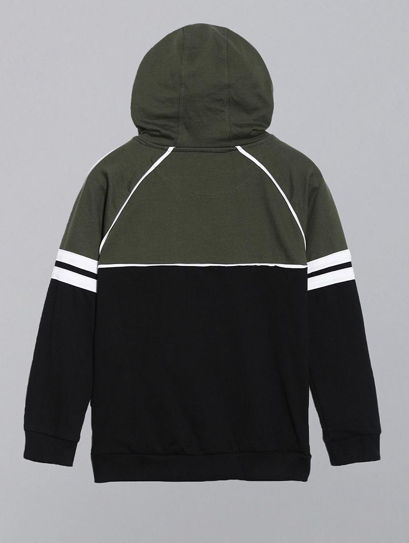 boys color blocked hooded full length co-ord set - 22041020 - Standard Image - 2