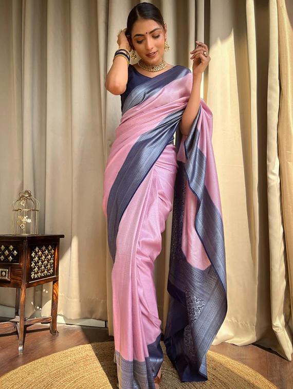 women self design banarasi saree with blouse - 22041101 - Standard Image - 2