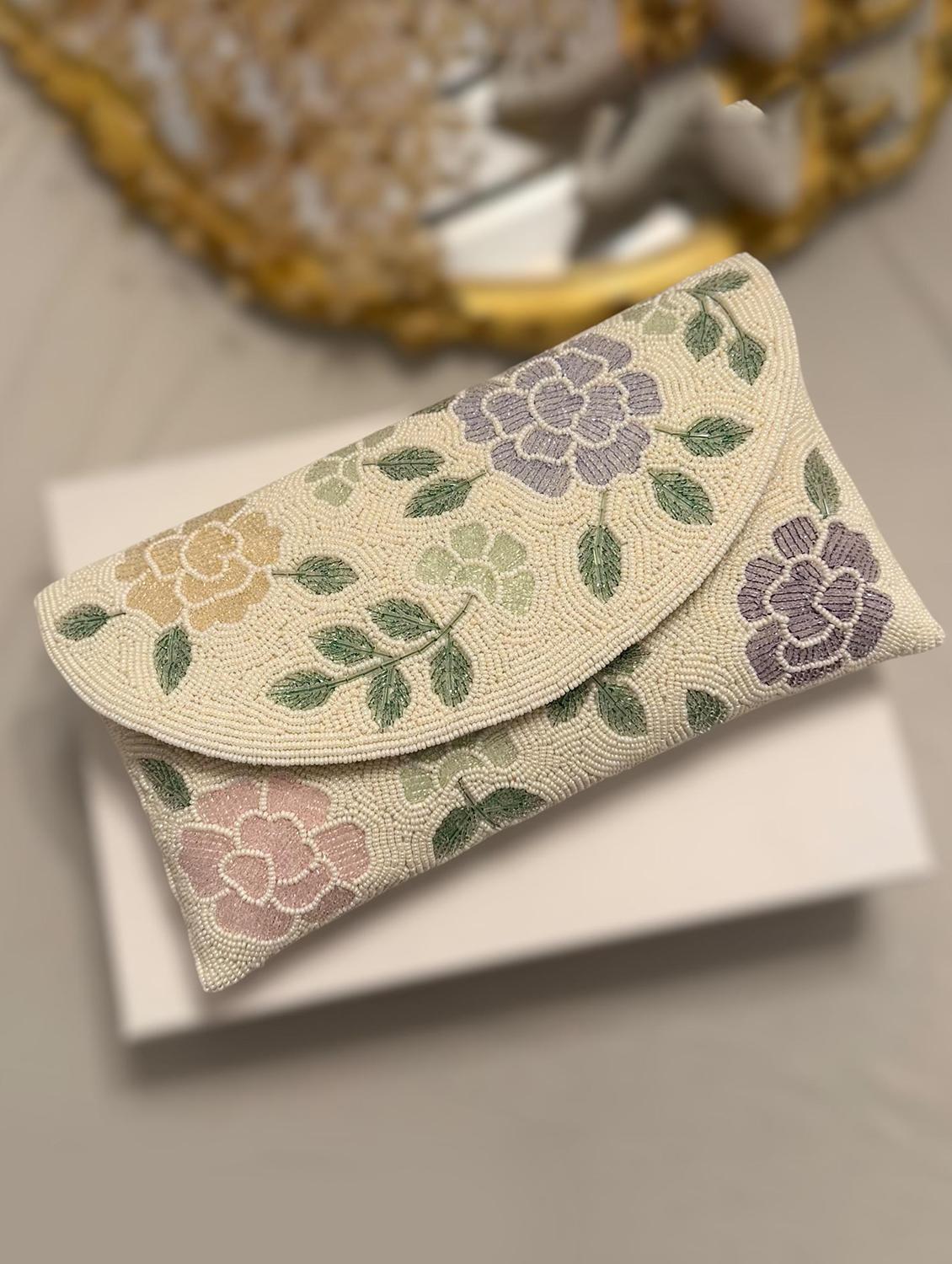 women embellished clutch with flap - 22041133 - Zoom Image - 0