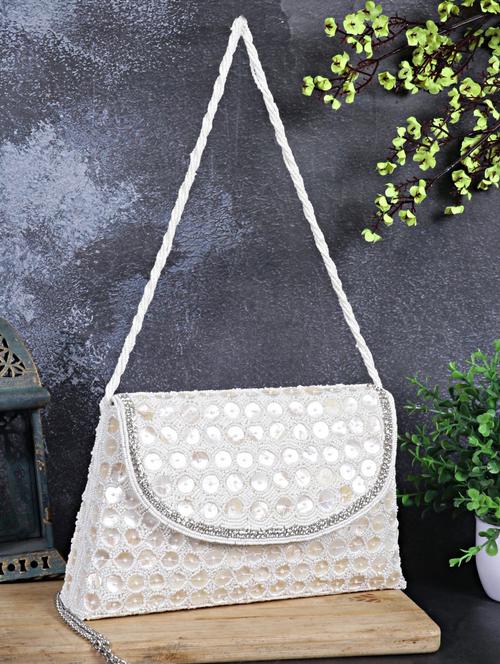 women embellished clutch with flap - 22041134 -  Standard Image - 0