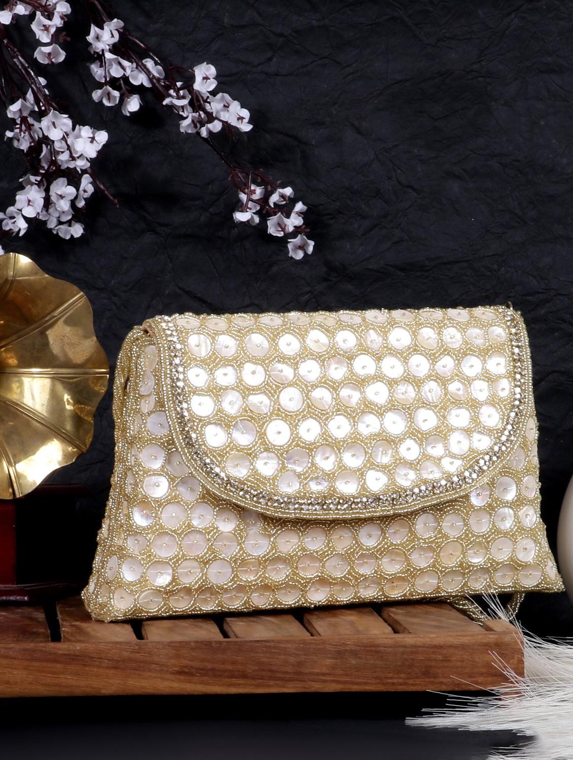 women embellished clutch with flap - 22041135 - Zoom Image - 0