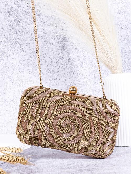women embellished clutch with flap - 22041136 -  Standard Image - 0