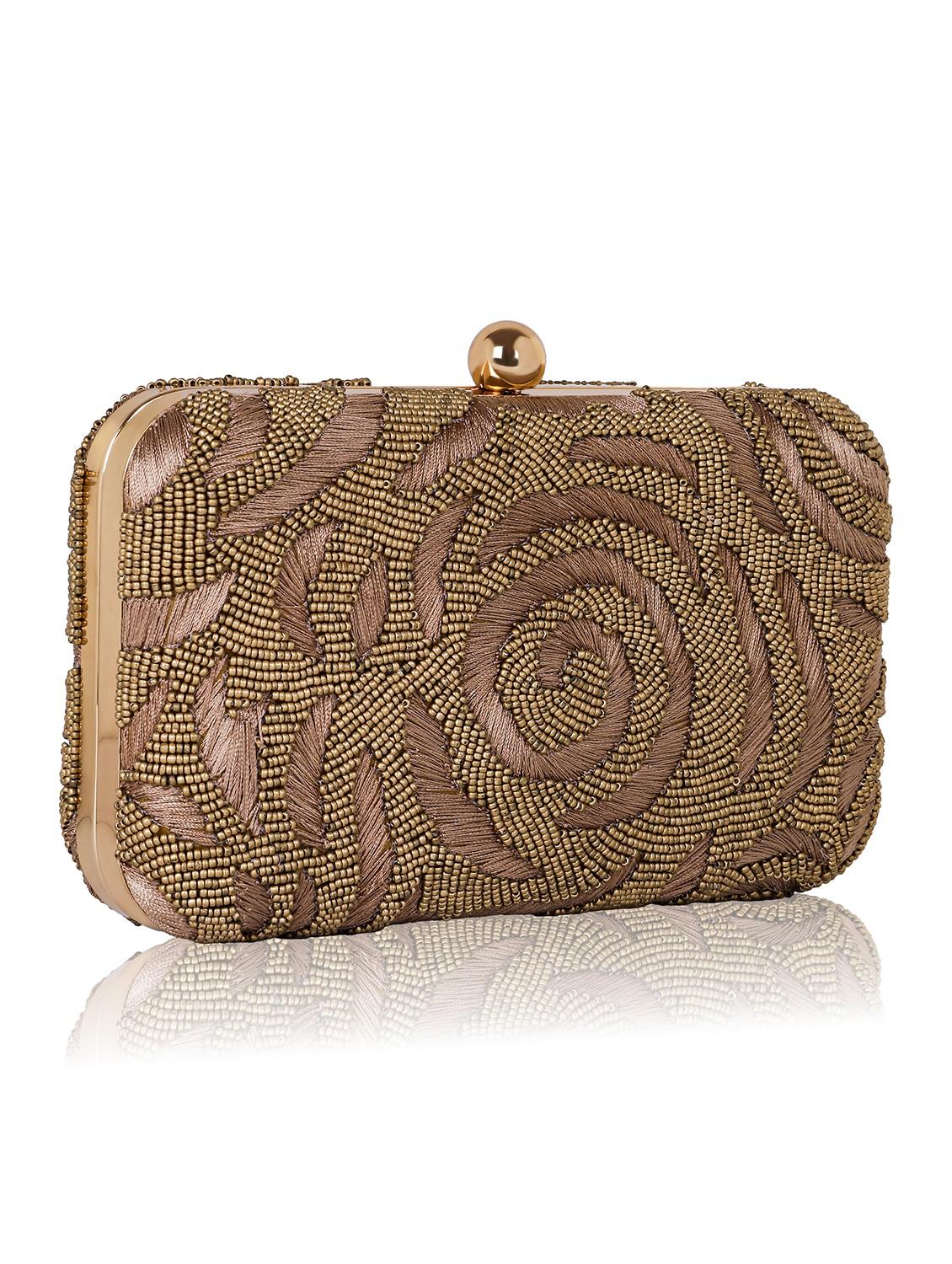 women embellished clutch with flap - 22041136 - Standard Image - 2
