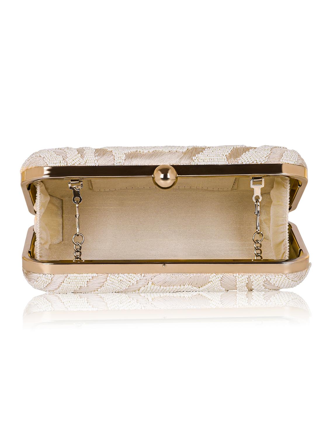 women embellished clutch with flap - 22041137 - Standard Image - 2