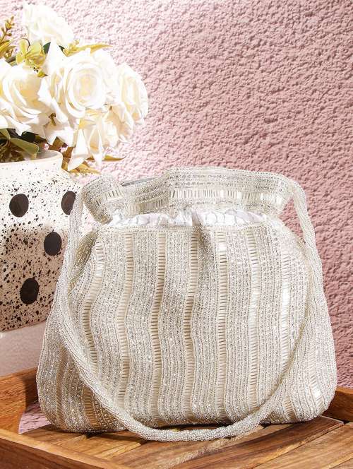 women embellsihed potli bag - 22041147 -  Standard Image - 0