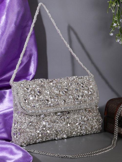 women embellished clutch - 22041153 - Standard Image - 0
