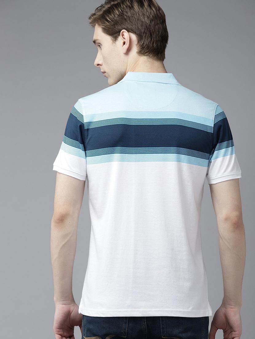 men color blocked short sleeve regular fit polo t-shirt - 22041286 - Standard Image - 2