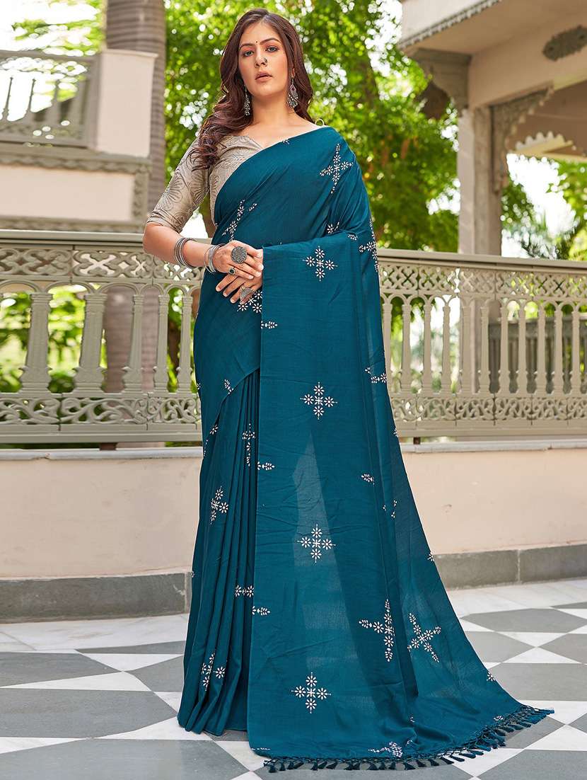 women printed casual wear saree with blouse - 22041487 - Standard Image - 2