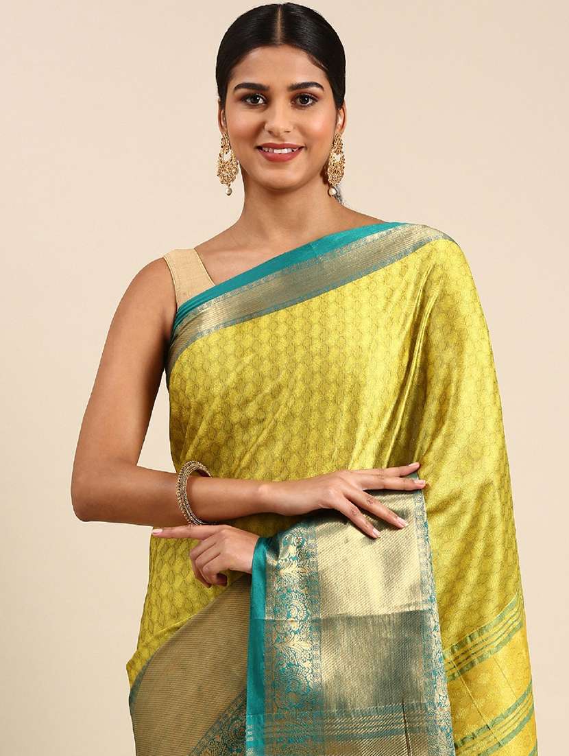 women self design kanjivaram saree with blouse - 22041514 - Standard Image - 2