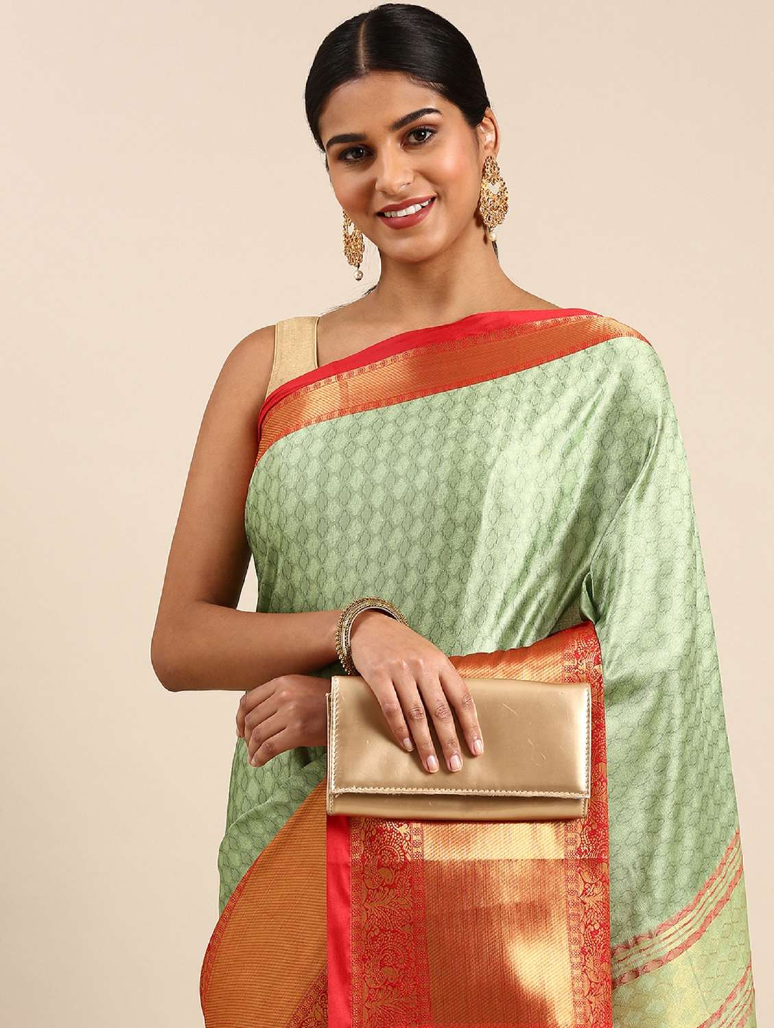 women self design kanjivaram saree with blouse - 22041516 - Standard Image - 2