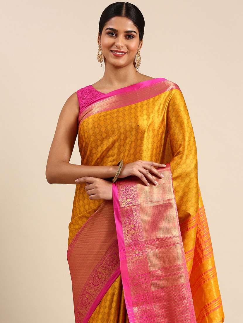 women self design bordered saree with blouse - 22041518 - Standard Image - 2