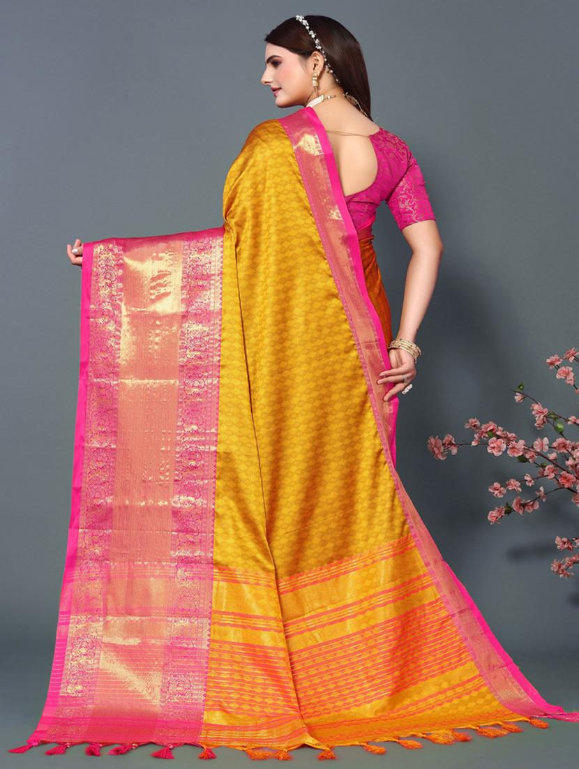 women self design bordered saree with blouse - 22041523 - Standard Image - 2