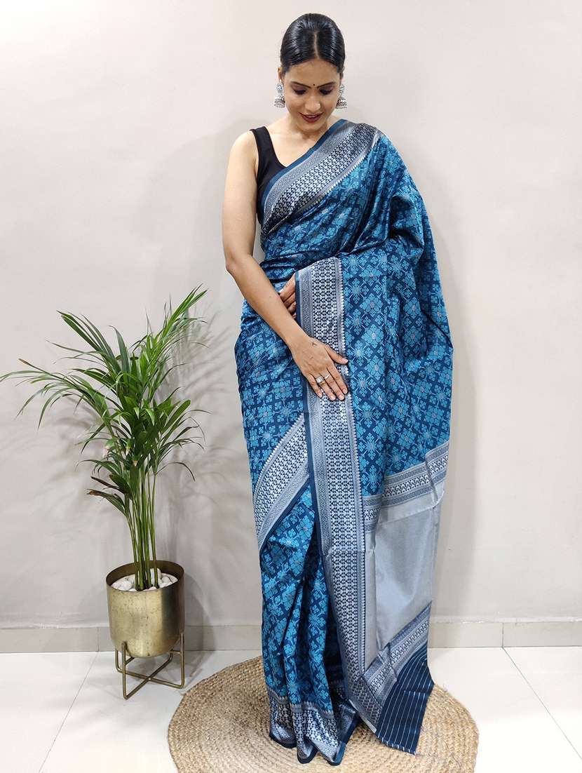 women self design banarasi saree with blouse - 22041537 - Standard Image - 2