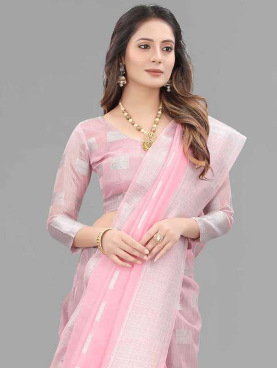 women self design chanderi saree with blouse - 22041539 - Standard Image - 2