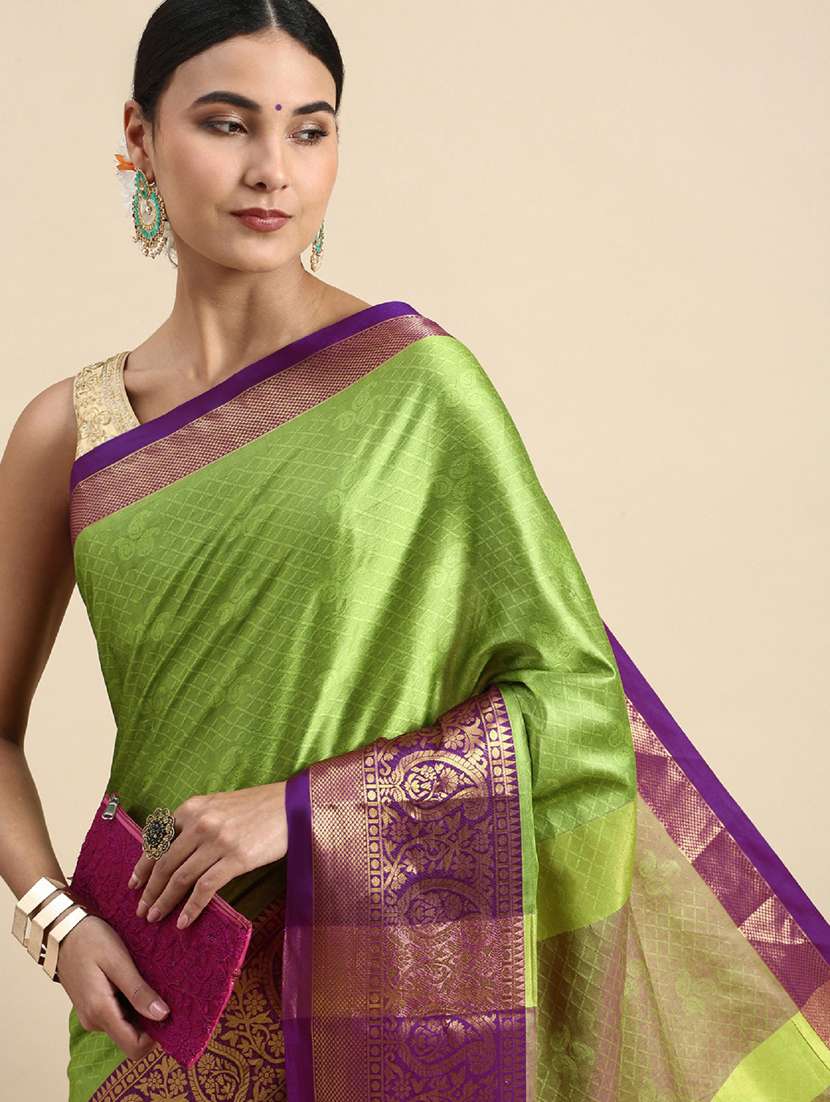 women self design bordered saree with blouse - 22041552 -  Standard Image - 2